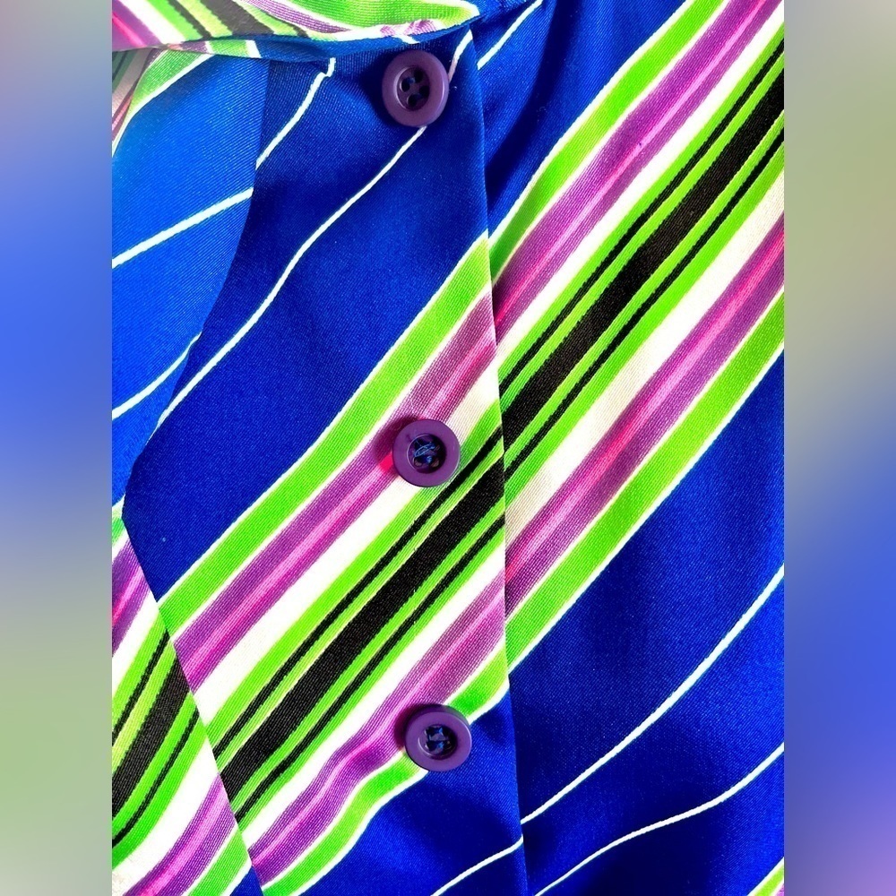 1960s Mod Blouse With Built In Scarf - image 6